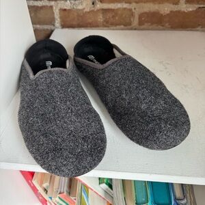 mahabis UK Charcoal Wool tech slipper